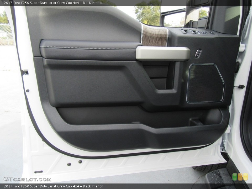 Black Interior Door Panel for the 2017 Ford F250 Super Duty Lariat Crew Cab 4x4 #116912441