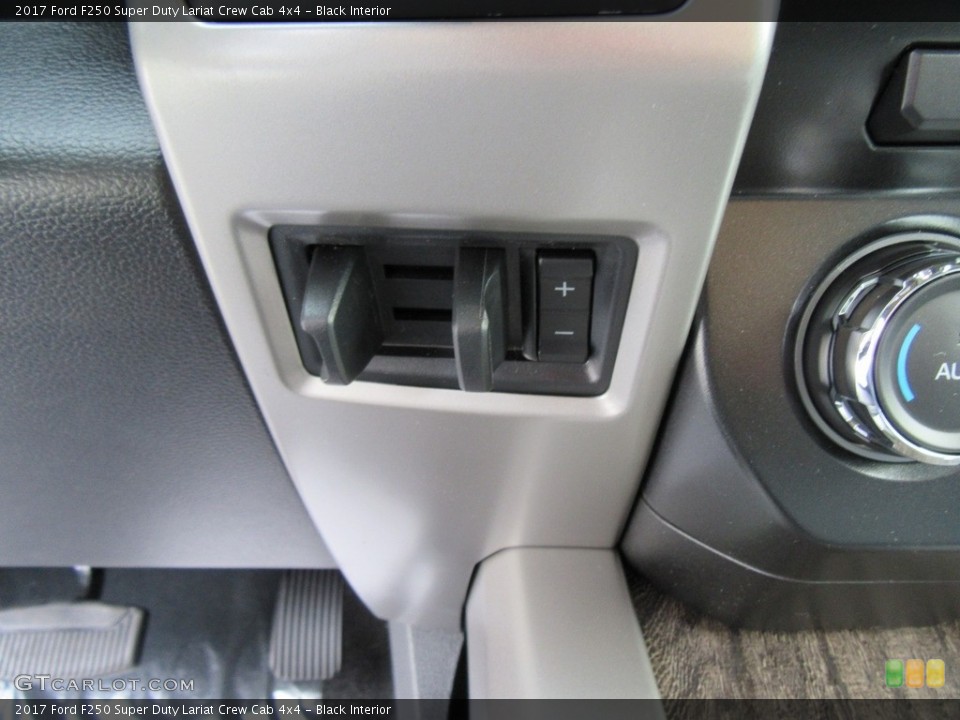 Black Interior Controls for the 2017 Ford F250 Super Duty Lariat Crew Cab 4x4 #116912699