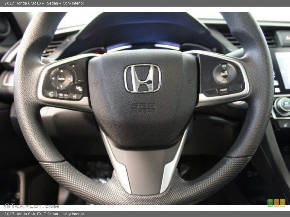 Ivory Interior Steering Wheel for the 2017 Honda Civic EX-T Sedan #116912705