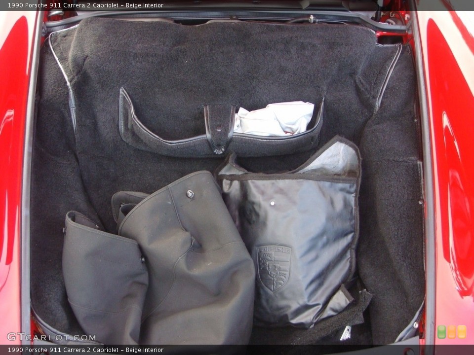 Beige Interior Trunk for the 1990 Porsche 911 Carrera 2 Cabriolet #116913497