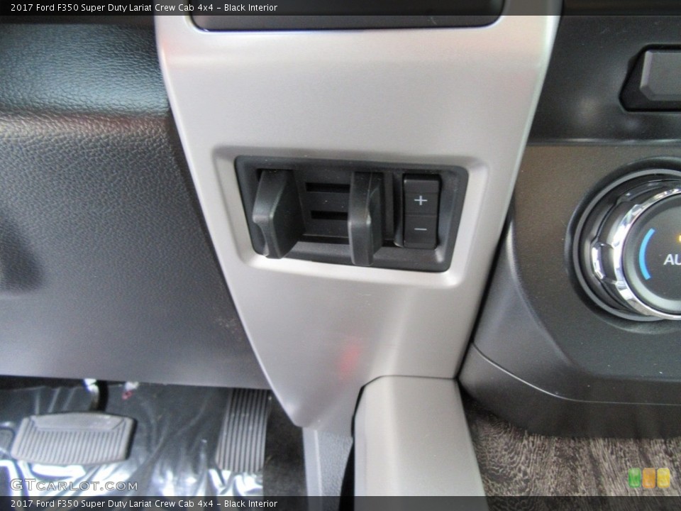 Black Interior Controls for the 2017 Ford F350 Super Duty Lariat Crew Cab 4x4 #116913602