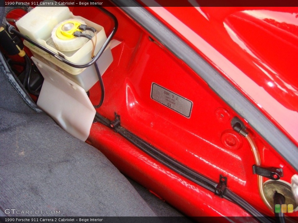 Beige Interior Trunk for the 1990 Porsche 911 Carrera 2 Cabriolet #116913662