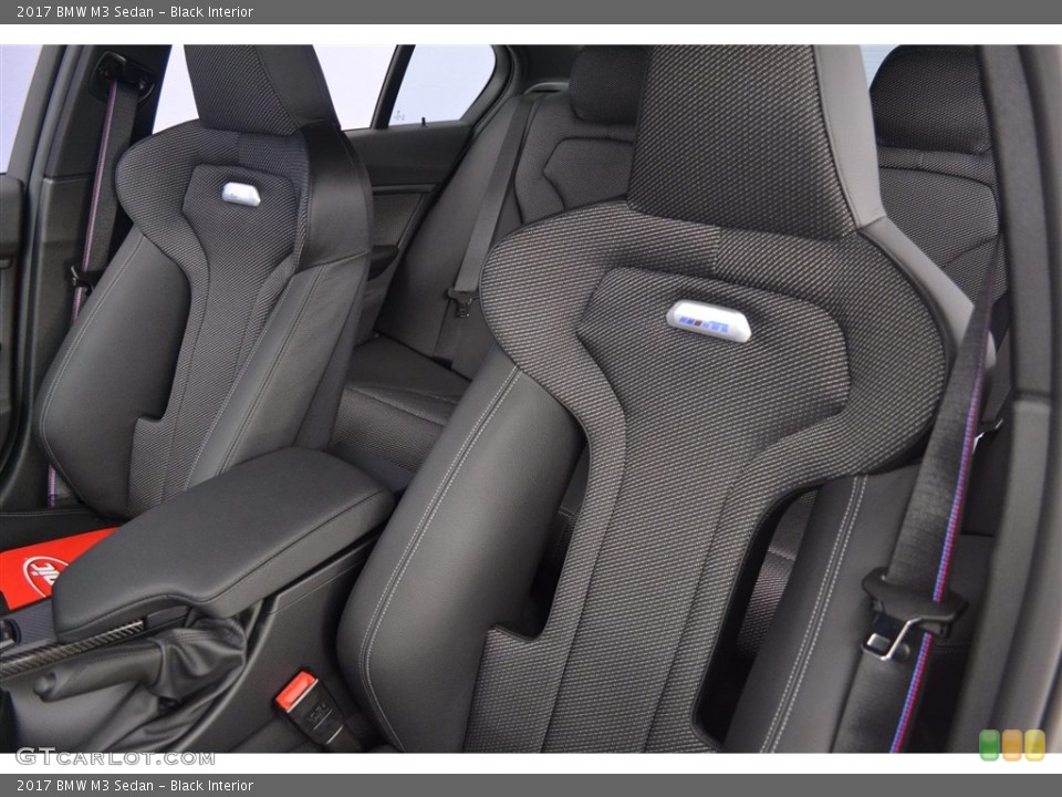 Black Interior Front Seat for the 2017 BMW M3 Sedan #116917967
