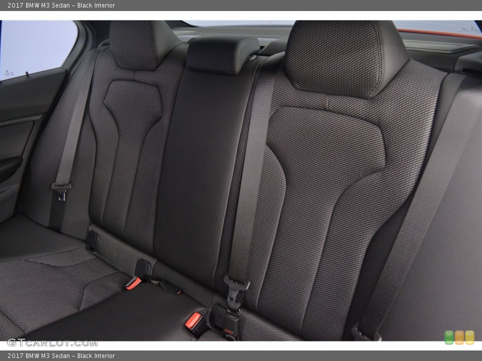 Black Interior Rear Seat for the 2017 BMW M3 Sedan #116917985