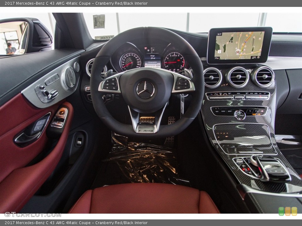 Cranberry Red/Black Interior Dashboard for the 2017 Mercedes-Benz C 43 AMG 4Matic Coupe #116918333