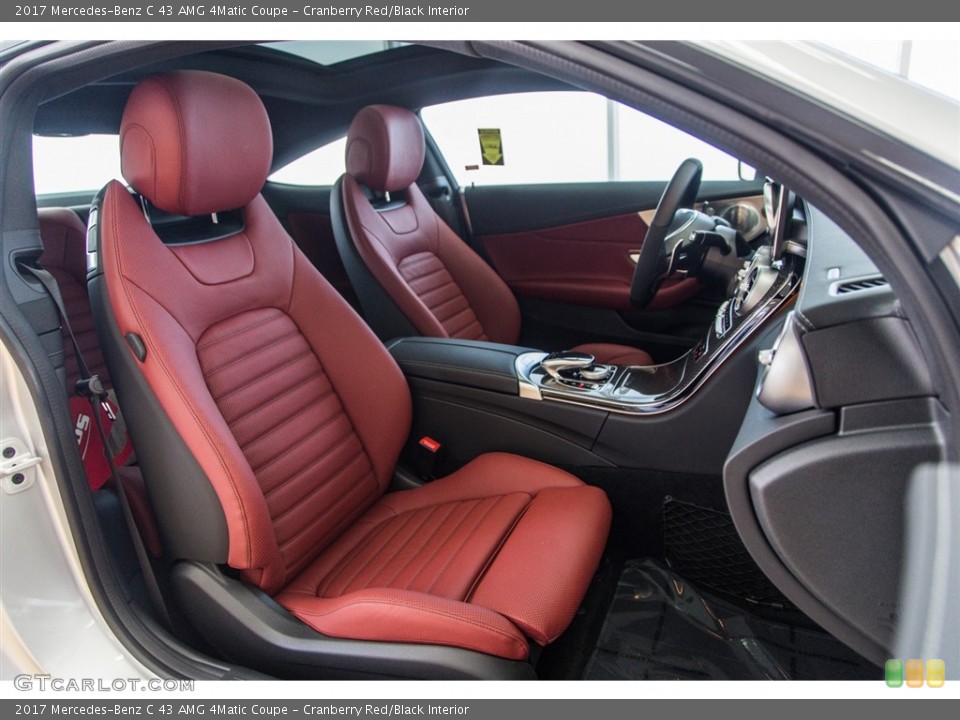 Cranberry Red/Black Interior Front Seat for the 2017 Mercedes-Benz C 43 AMG 4Matic Coupe #116918498