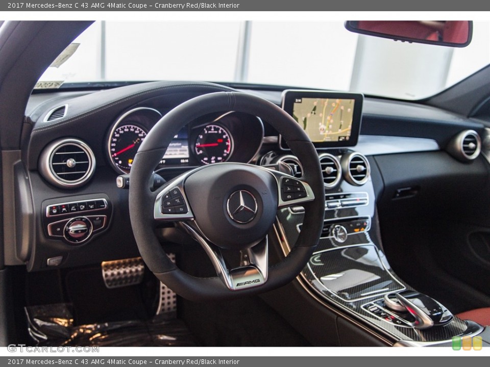Cranberry Red/Black Interior Dashboard for the 2017 Mercedes-Benz C 43 AMG 4Matic Coupe #116918564