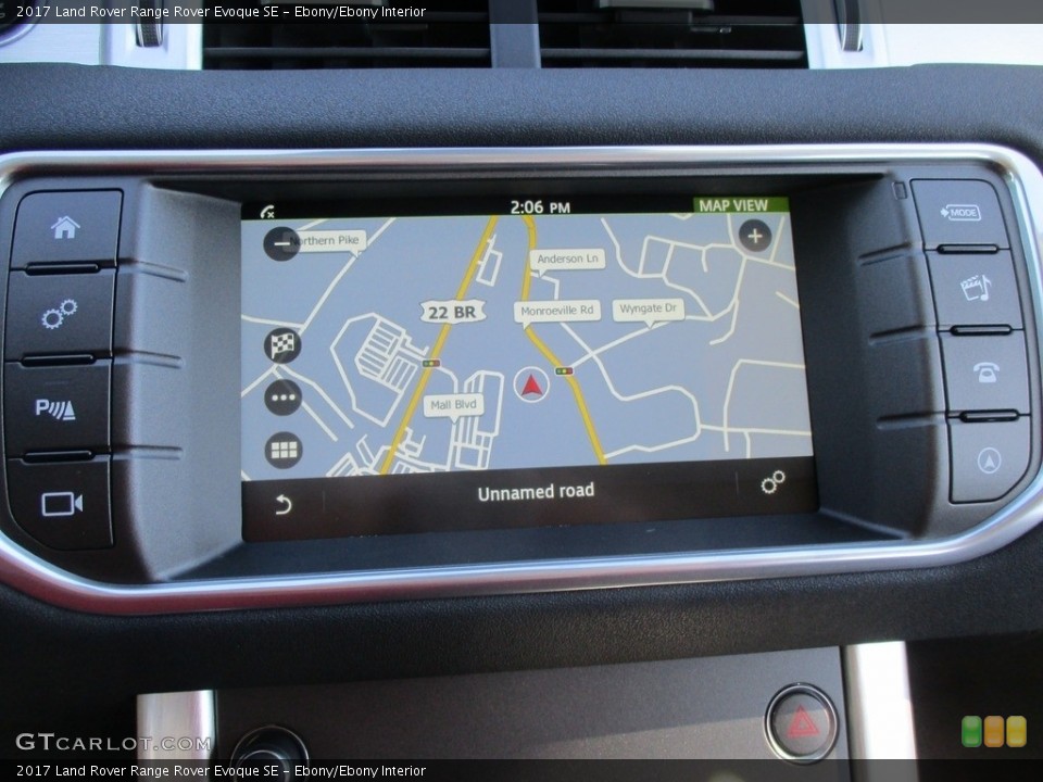 Ebony/Ebony Interior Navigation for the 2017 Land Rover Range Rover Evoque SE #116923190