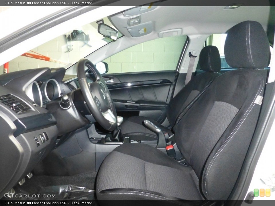 Black Interior Front Seat for the 2015 Mitsubishi Lancer Evolution GSR #116926670