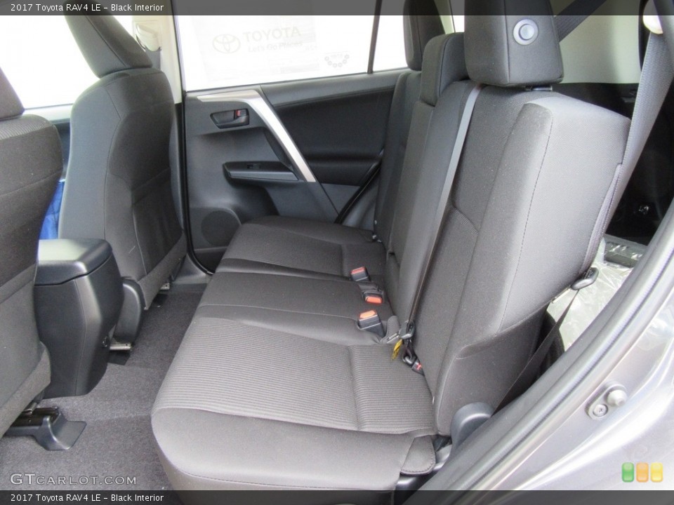 Black Interior Rear Seat for the 2017 Toyota RAV4 LE #116927156