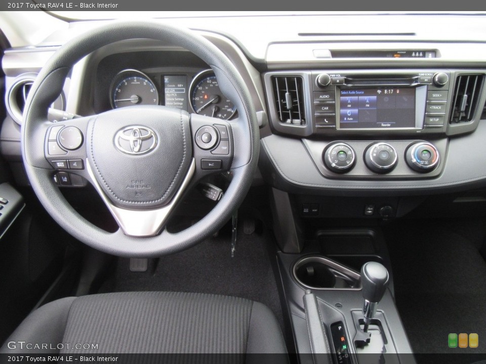 Black Interior Dashboard for the 2017 Toyota RAV4 LE #116927309