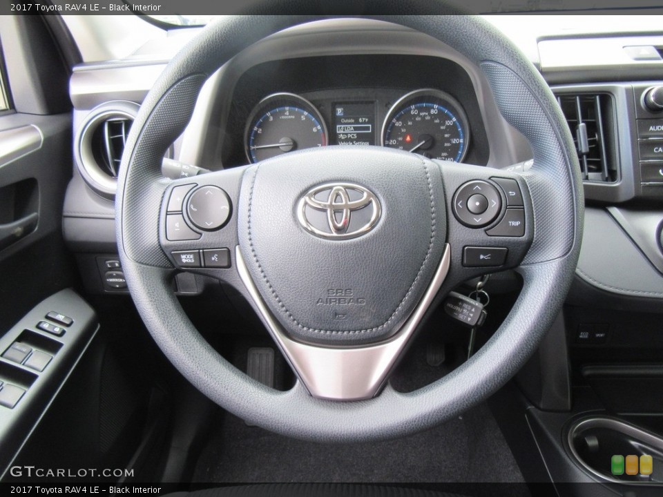 Black Interior Steering Wheel for the 2017 Toyota RAV4 LE #116927448