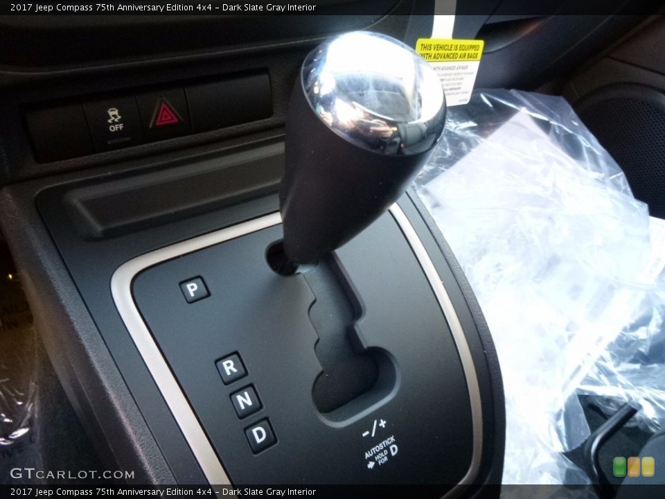 Dark Slate Gray Interior Transmission for the 2017 Jeep Compass 75th Anniversary Edition 4x4 #116928782