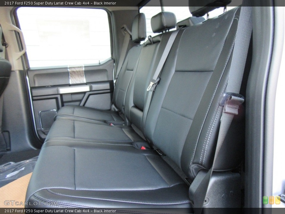 Black Interior Rear Seat for the 2017 Ford F250 Super Duty Lariat Crew Cab 4x4 #116929106