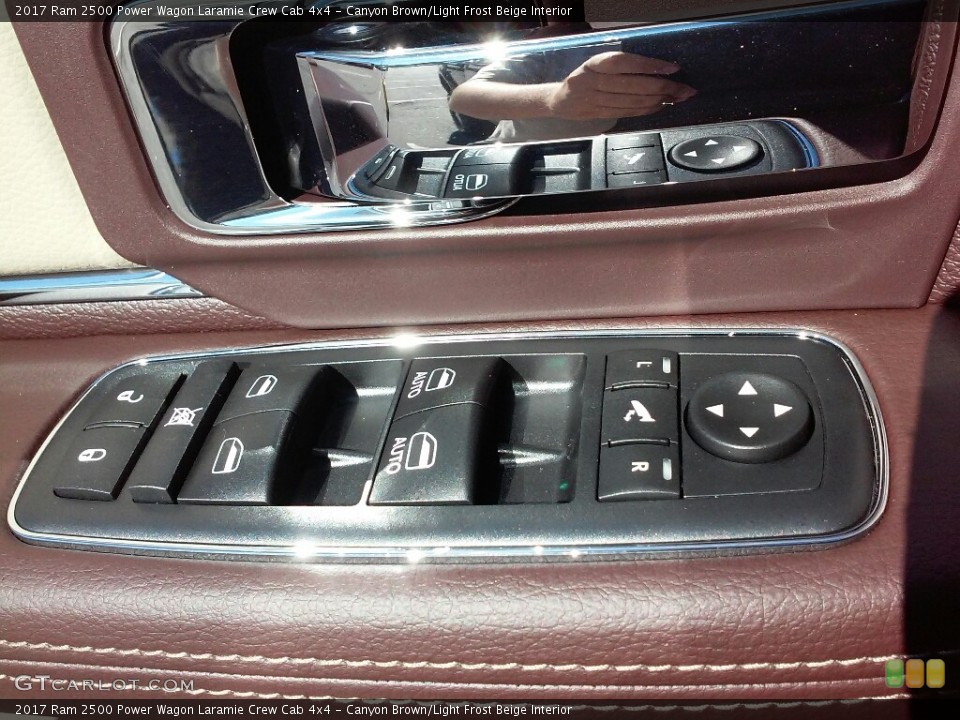 Canyon Brown/Light Frost Beige Interior Controls for the 2017 Ram 2500 Power Wagon Laramie Crew Cab 4x4 #116930624