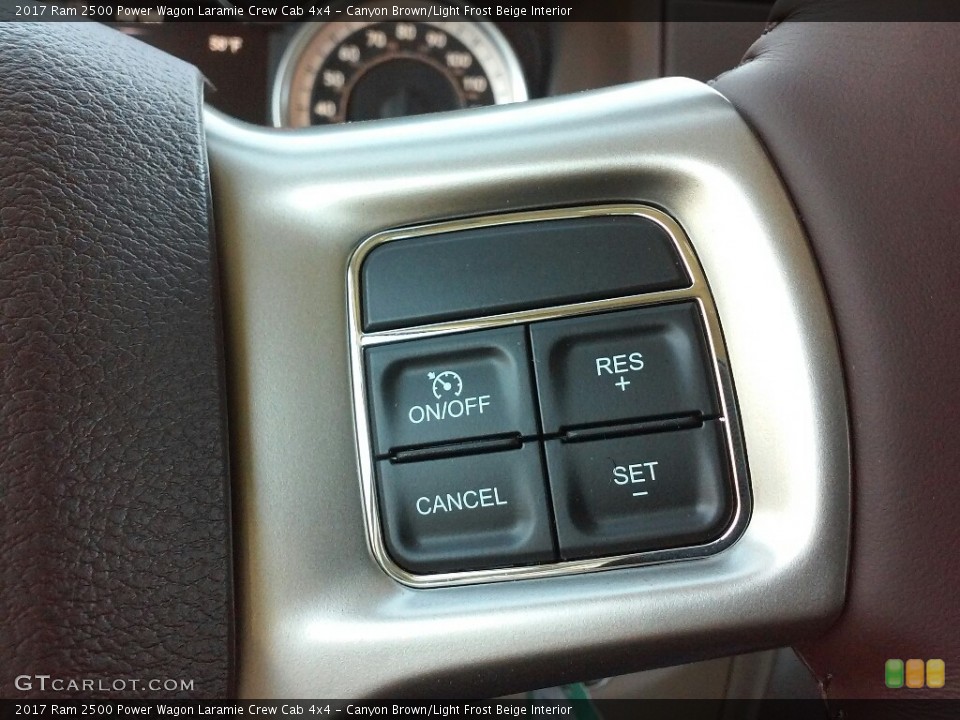 Canyon Brown/Light Frost Beige Interior Controls for the 2017 Ram 2500 Power Wagon Laramie Crew Cab 4x4 #116930747