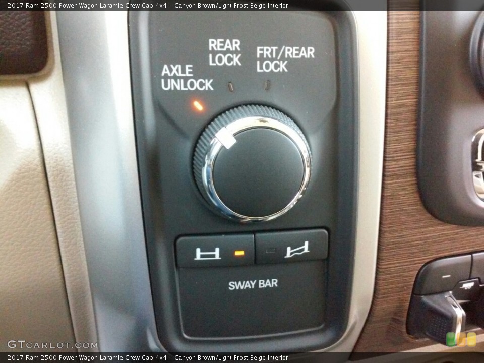 Canyon Brown/Light Frost Beige Interior Controls for the 2017 Ram 2500 Power Wagon Laramie Crew Cab 4x4 #116930930