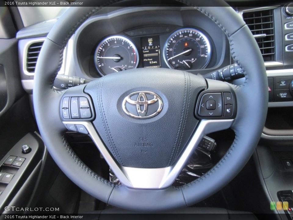 Black Interior Steering Wheel for the 2016 Toyota Highlander XLE #116935040