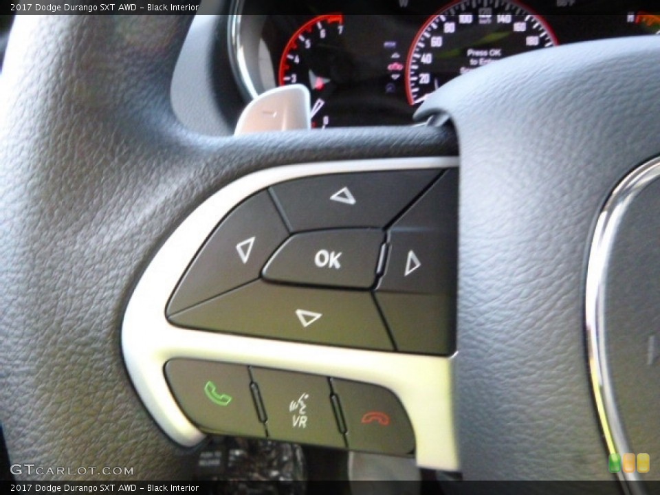 Black Interior Controls for the 2017 Dodge Durango SXT AWD #116938934