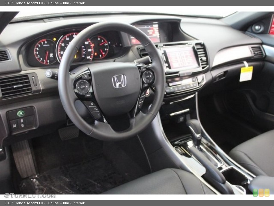 Black Interior Dashboard for the 2017 Honda Accord EX-L Coupe #116945011