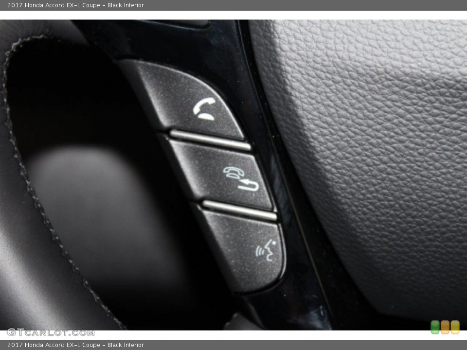 Black Interior Controls for the 2017 Honda Accord EX-L Coupe #116945089