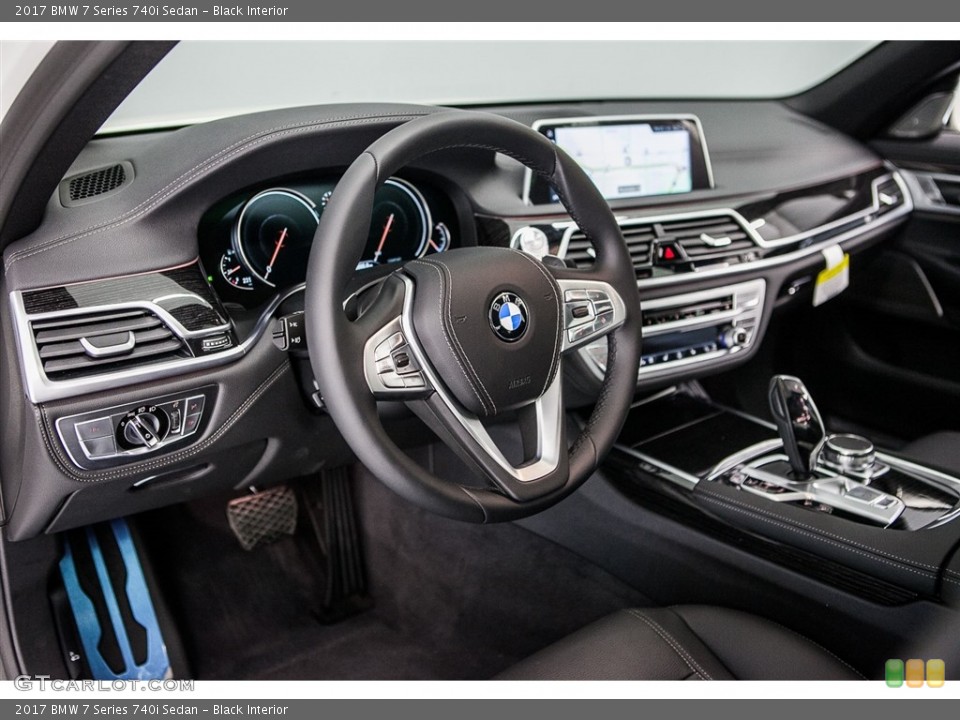 Black Interior Dashboard for the 2017 BMW 7 Series 740i Sedan #116950408