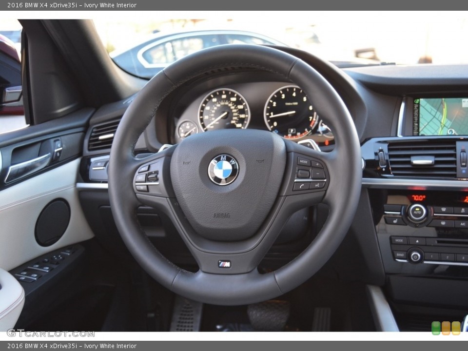 Ivory White Interior Steering Wheel for the 2016 BMW X4 xDrive35i #116953348