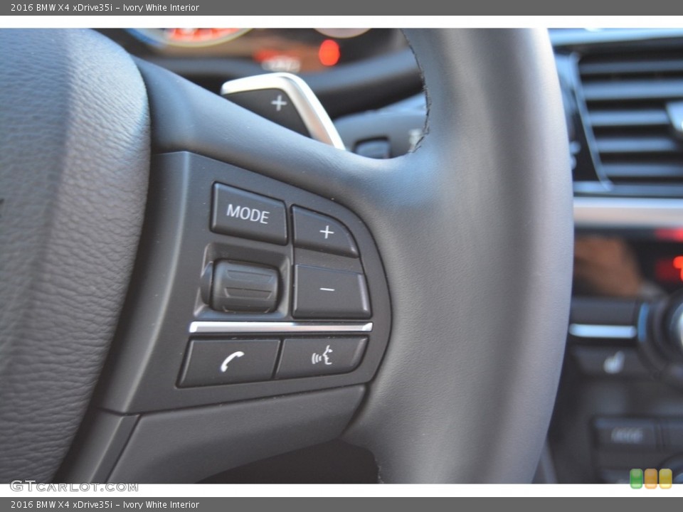 Ivory White Interior Controls for the 2016 BMW X4 xDrive35i #116953396
