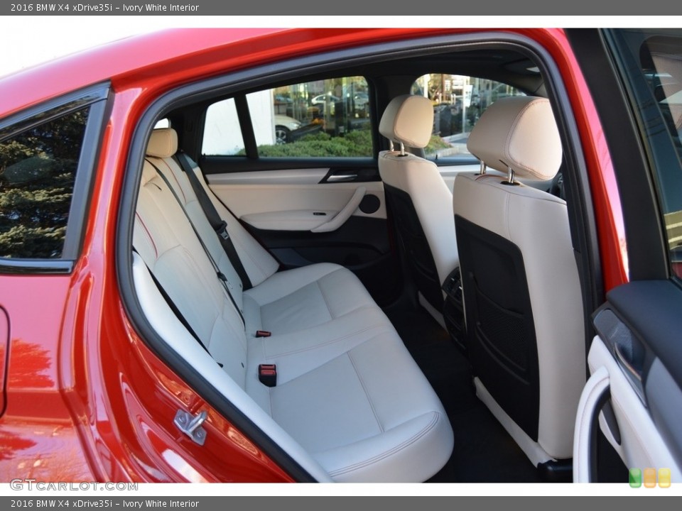Ivory White Interior Rear Seat for the 2016 BMW X4 xDrive35i #116953507