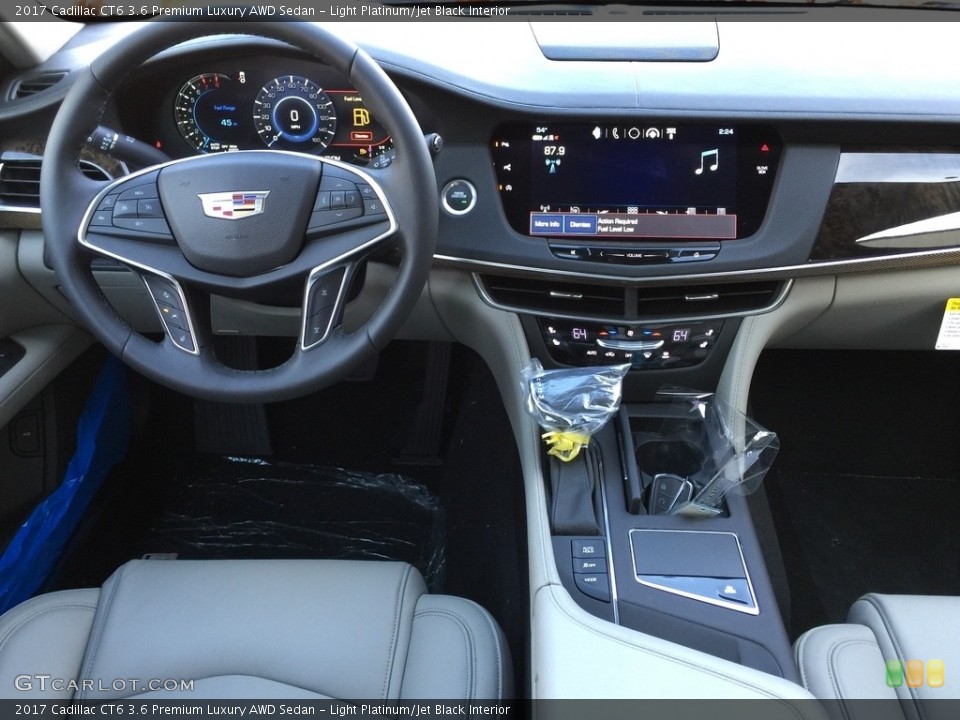 Light Platinum/Jet Black Interior Dashboard for the 2017 Cadillac CT6 3.6 Premium Luxury AWD Sedan #116953603