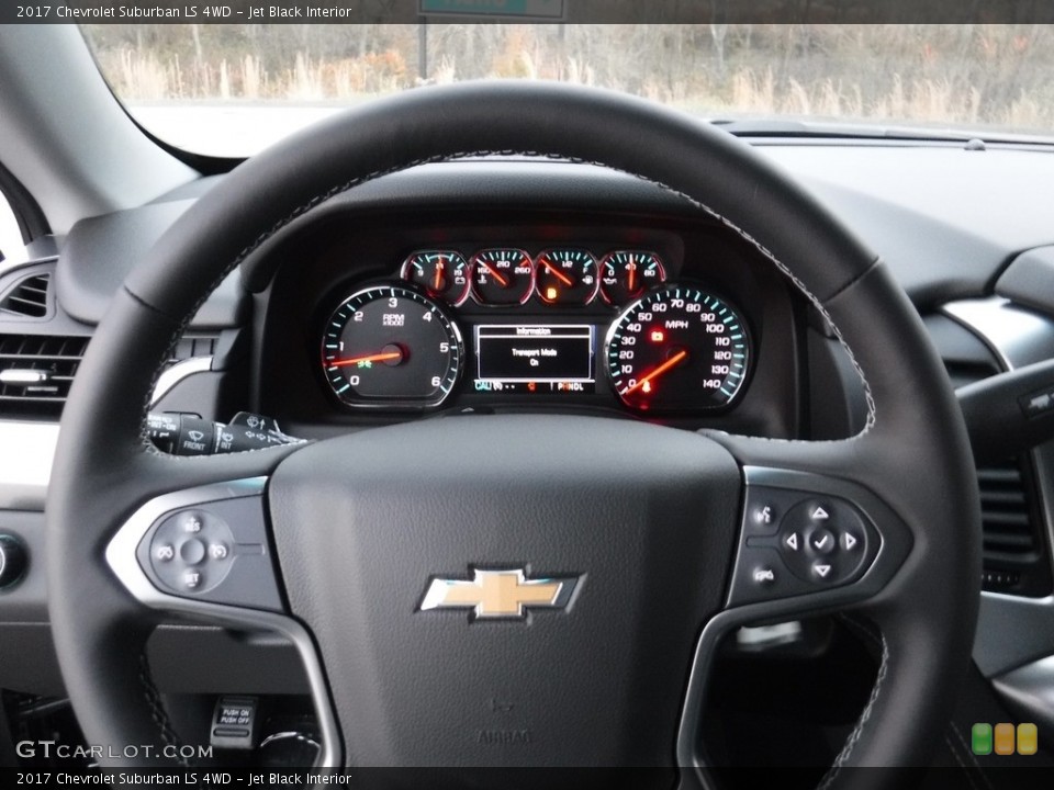 Jet Black Interior Steering Wheel for the 2017 Chevrolet Suburban LS 4WD #116953681