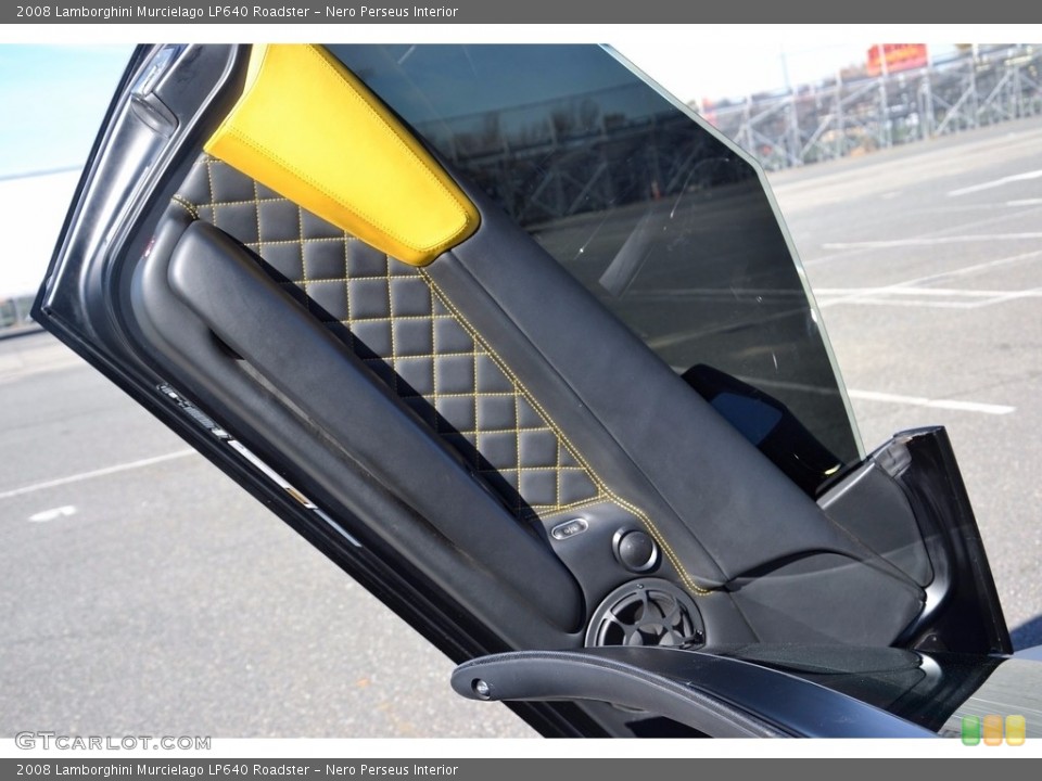 Nero Perseus Interior Door Panel for the 2008 Lamborghini Murcielago LP640 Roadster #116953834
