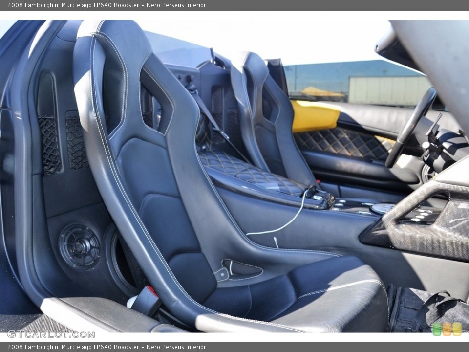 Nero Perseus Interior Front Seat for the 2008 Lamborghini Murcielago LP640 Roadster #116953927
