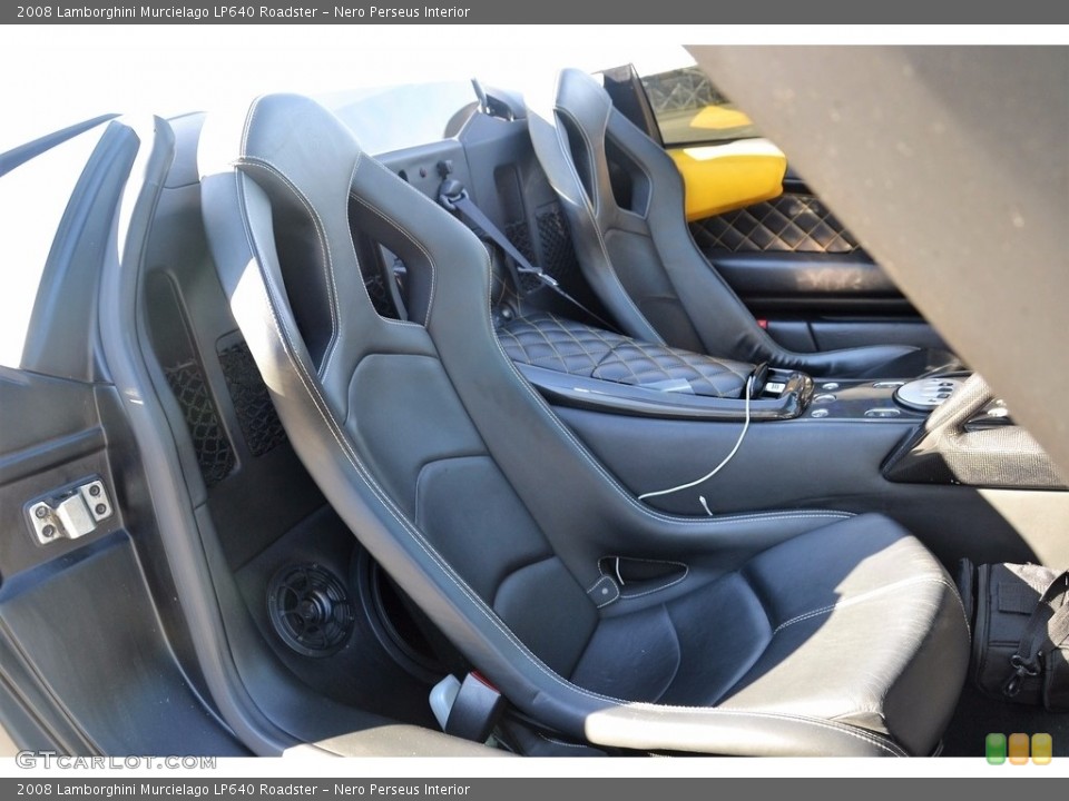 Nero Perseus Interior Front Seat for the 2008 Lamborghini Murcielago LP640 Roadster #116953954