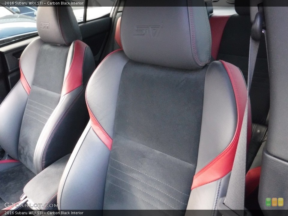 Carbon Black Interior Front Seat for the 2016 Subaru WRX STI #116954047