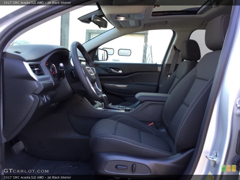 Jet Black Interior Front Seat for the 2017 GMC Acadia SLE AWD #116955625