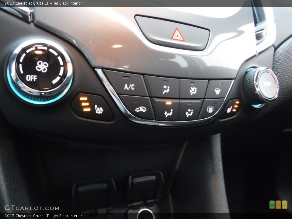 Jet Black Interior Controls for the 2017 Chevrolet Cruze LT #116956108