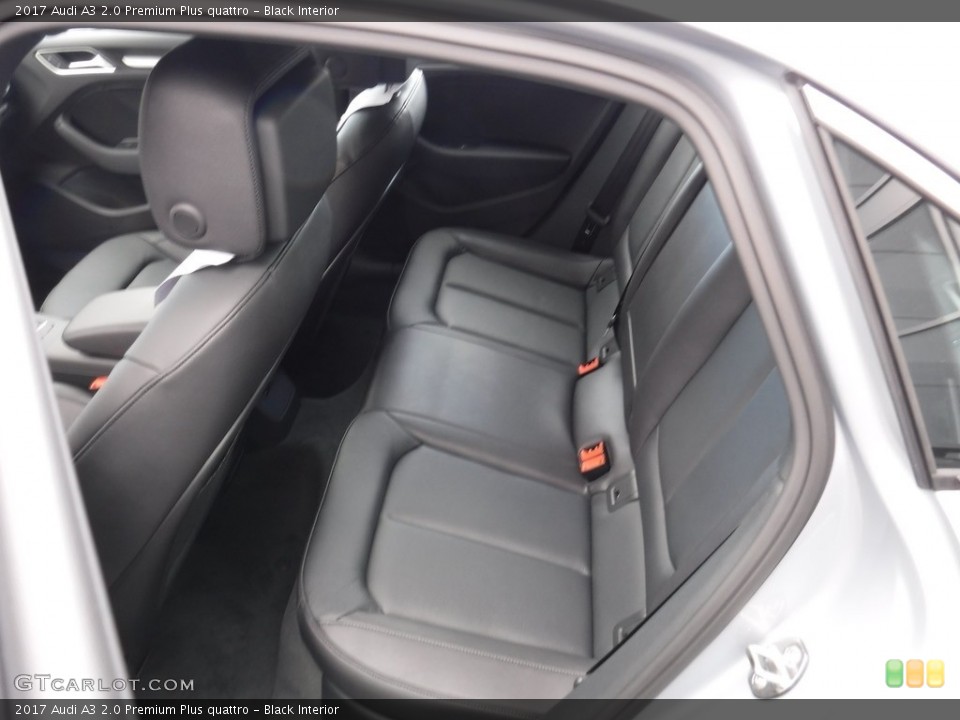 Black Interior Rear Seat for the 2017 Audi A3 2.0 Premium Plus quattro #116957482