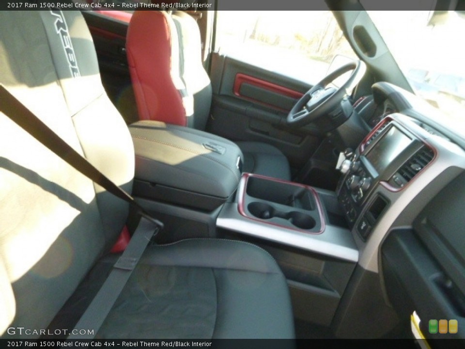 Rebel Theme Red/Black Interior Front Seat for the 2017 Ram 1500 Rebel Crew Cab 4x4 #116957611