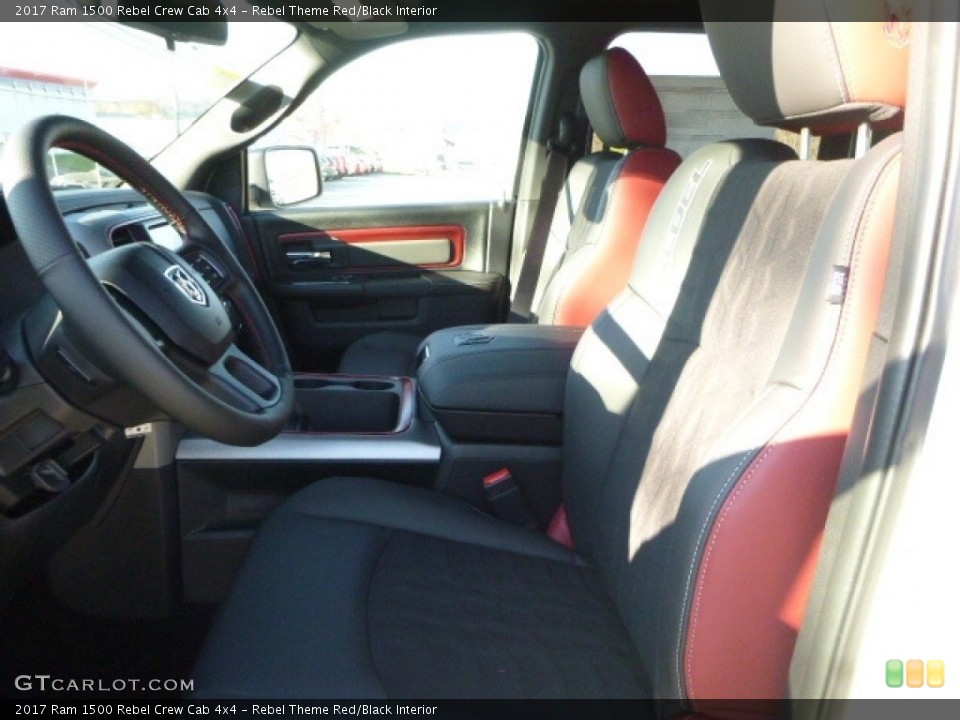 Rebel Theme Red/Black Interior Front Seat for the 2017 Ram 1500 Rebel Crew Cab 4x4 #116957683
