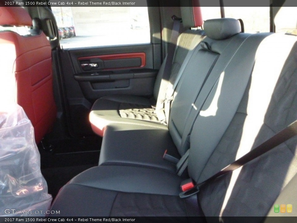Rebel Theme Red/Black Interior Rear Seat for the 2017 Ram 1500 Rebel Crew Cab 4x4 #116957962