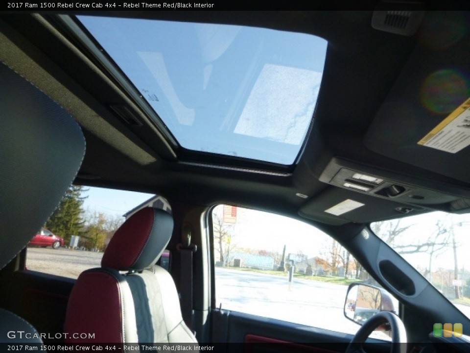 Rebel Theme Red/Black Interior Sunroof for the 2017 Ram 1500 Rebel Crew Cab 4x4 #116958097