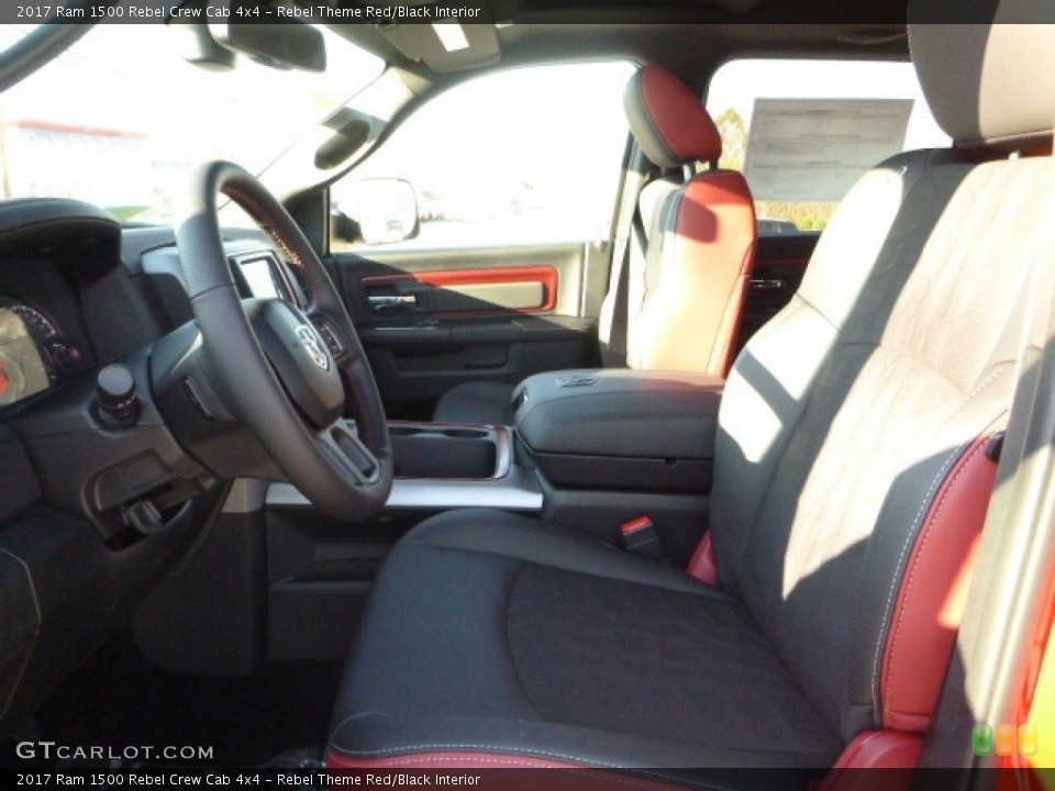 Rebel Theme Red/Black Interior Photo for the 2017 Ram 1500 Rebel Crew Cab 4x4 #116958160