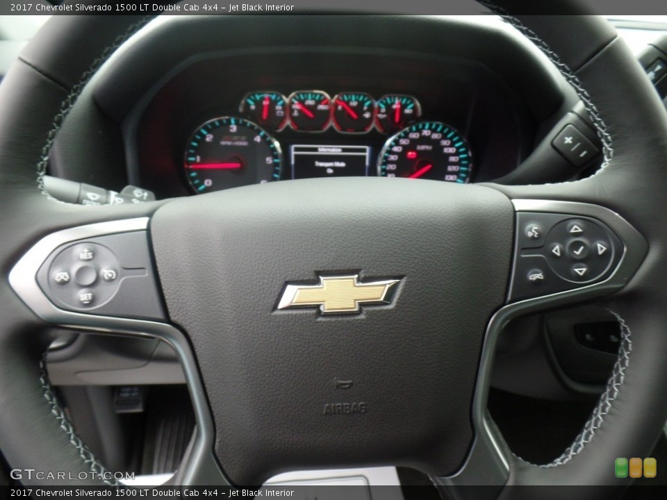Jet Black Interior Steering Wheel for the 2017 Chevrolet Silverado 1500 LT Double Cab 4x4 #116959216