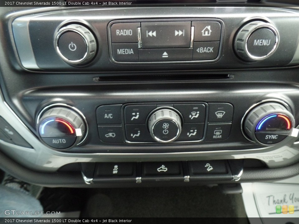 Jet Black Interior Controls for the 2017 Chevrolet Silverado 1500 LT Double Cab 4x4 #116959516