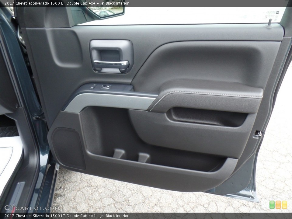 Jet Black Interior Door Panel for the 2017 Chevrolet Silverado 1500 LT Double Cab 4x4 #116960155