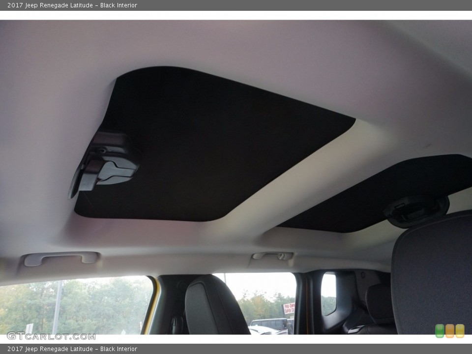 Black Interior Sunroof for the 2017 Jeep Renegade Latitude #116961571