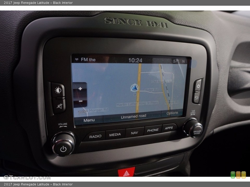 Black Interior Navigation for the 2017 Jeep Renegade Latitude #116961641