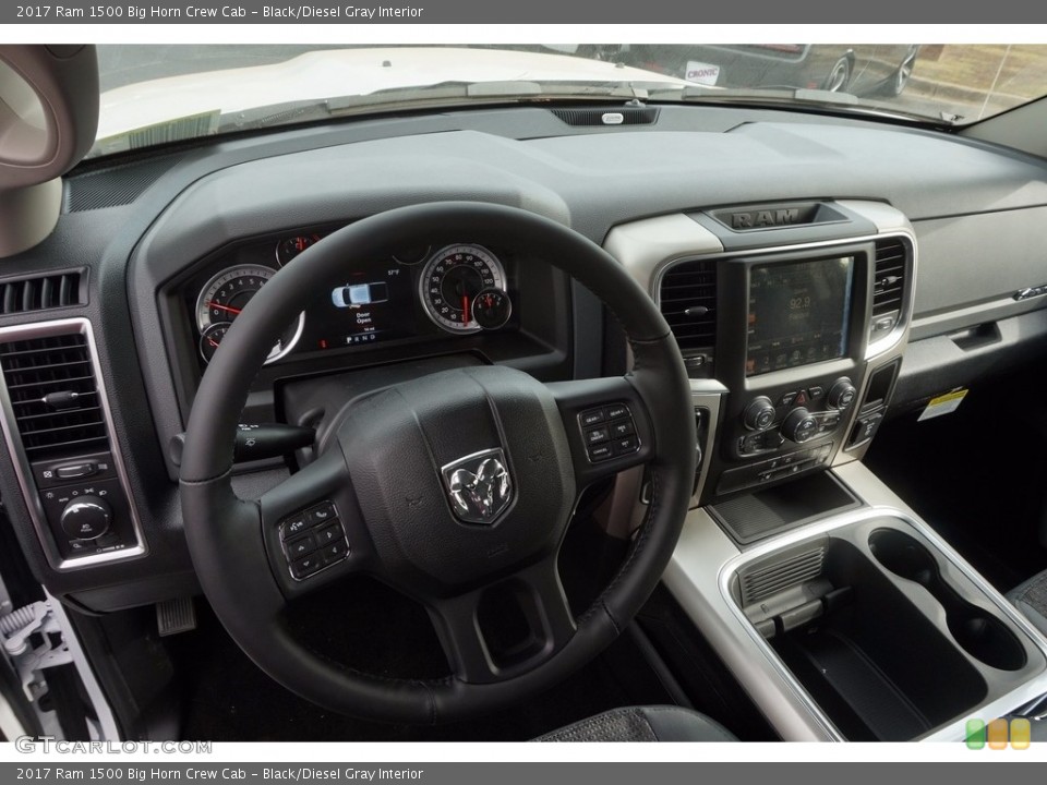 Black/Diesel Gray Interior Dashboard for the 2017 Ram 1500 Big Horn Crew Cab #116962279