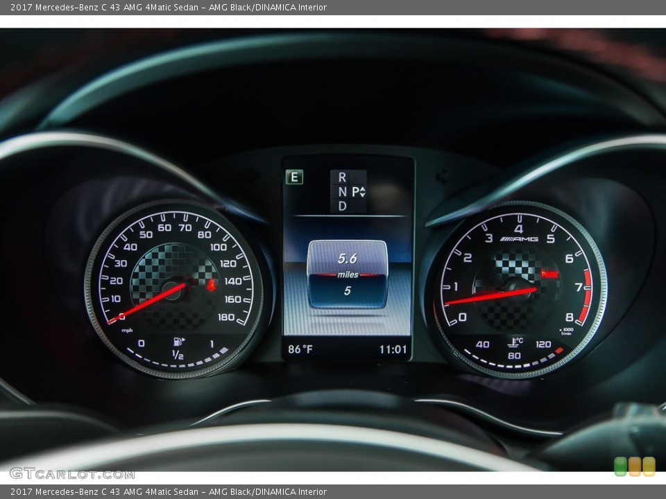 AMG Black/DINAMICA Interior Gauges for the 2017 Mercedes-Benz C 43 AMG 4Matic Sedan #116965081